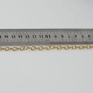 Cadena de Acero Inoxidable Versátil con Baño de Oro de 18K en Forma de O, Cadena de Acero de Titanio para Joyería DIY, Cadena de Joyería de Moda para Mujer - Product Image 5