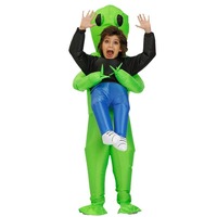 Costume gonflable Alien pour adulte, costume de fête amusant pour Halloween et accessoire imperméable