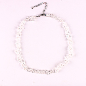 Moda semplice collana di perle d'acqua dolce naturale di <span class=keywords><strong>miglio</strong></span> placcato oro ottone disegno irregolare catena di clavicola alla moda regalo di nozze - Product Image 6