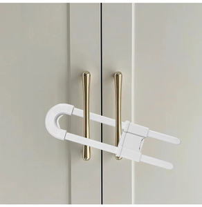 <span class=keywords><strong>Cerradura</strong></span> <span class=keywords><strong>de</strong></span> Seguridad en Forma <span class=keywords><strong>de</strong></span> U para Cajones, Ajustable, a Prueba <span class=keywords><strong>de</strong></span> Niños, Evita que los Bebés Entren en Cajones y Armarios - Product Image 1