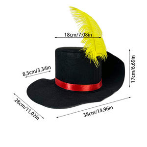 FF3141 fête Cosplay Costume chapeaux <span class=keywords><strong>film</strong></span> Robe casquette Halloween tenue faveurs habiller décoration accessoires <span class=keywords><strong>chat</strong></span> bottes chapeau - Product Image 4