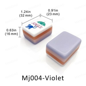 Luxury Acrylic American Mahjong <b>Set</b> 4 Player Portable Mahjong Tiles with Rack for Home Casino Club Play - Product Image 6