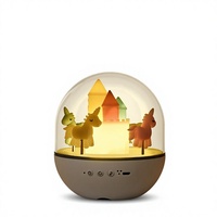 Lampe d'ambiance rotative avec télécommande, minuterie, 8 haut-parleurs musicaux intégrés, lampe d'ambiance LED pour la chambre à coucher, décoration de la maison