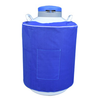 Conteneur à azote liquide LN2 à double couche de 35 litres avec support à quatre niveaux et ouverture de 125 mm