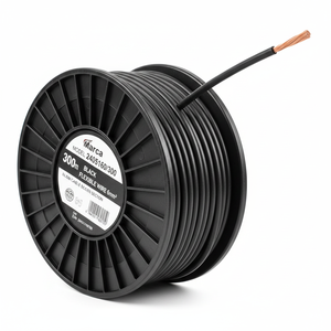 300m. filo flessibile nero 6mm. sul bobinaio - Product Image 2