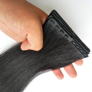 ต่อผม Zip Lox ผมแท้ Remy Virgin สีดำธรรมชาติ แบบ Double Drawn ใช้ซ้ำได้ ต่อผมแบบ Zip In ติดตั้งง่าย - Product Image 1