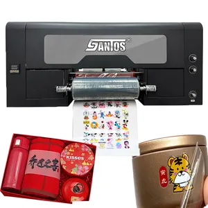 A3 Xp600 Uv Flatbed Impresora Uv langsung ke film Transfer stiker Printer A3 Uv Dtf Printer dengan laminasi