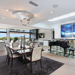 โคมไฟเพดานวิลล่าหรูหราสไตล์โมเดิร์นมินิมอลหลังยุคใหม่ ดีไซน์หยดน้ำลอยตัวสร้างสรรค์ สำหรับห้องนั่งเล่นและห้องรับประทานอาหาร รุ่นเมอร์คิวริล - Product Image 2