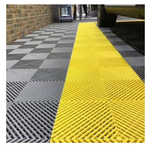 Nhiệm vụ nặng nề đồng xu Thảm slab rửa xe cao su Modular Chất lượng cao PP PVC Mat nhựa lồng vào nhau sàn nhà để xe gạch lát sàn - Product Image 6