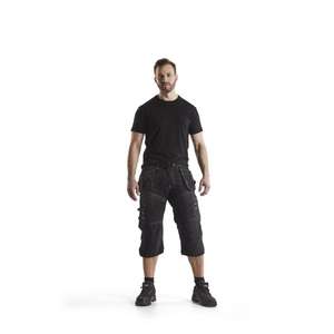 BLAKLADER - 150113109900C44 Pantalones cortos piratas X1500 Black - EAN 7330509417805 PANTALONES DE TRABAJO PANTALONES CORTOS DE TRABAJO - Product Image 3