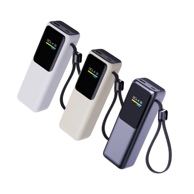 Custom 100W High-Capacity Portable Li-Polymer Battery Fast Charging 2-in-1 Quick Charger Power Bank 20000mAh Ultra Slim LED