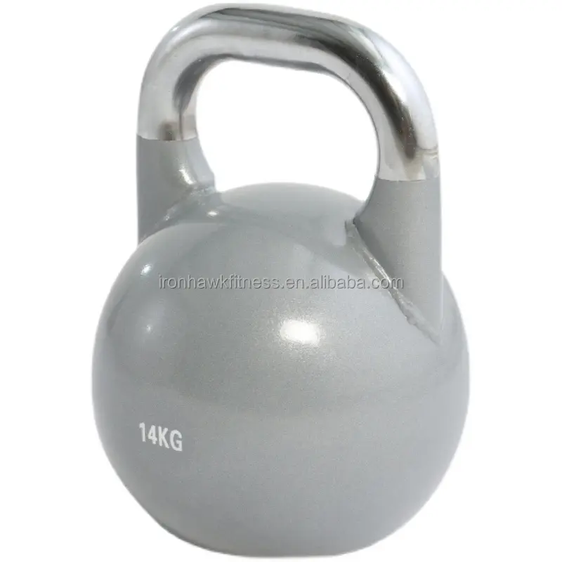 Ironhawk Groothandel 4Kg 16Kg 20Kg 48Kg Gegraveerd Kg Lb Gym Kettlebell Gewicht Yoga Fitness Aanpassen Gietijzeren Ketelbel