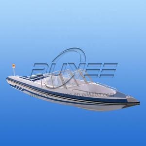 Barco de alta velocidad con consola central de 17,6 pies/5,38 M, barco de pesca de alta velocidad con sombrilla, barcos recreativos a la venta - Product Image 6
