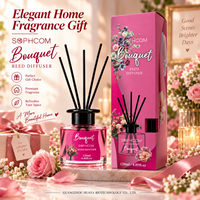 Diffuseur de parfum pour la maison en verre avec bâtonnets en fibre, ensemble de parfums, fournisseur en gros, emballage personnalisé, marque privée