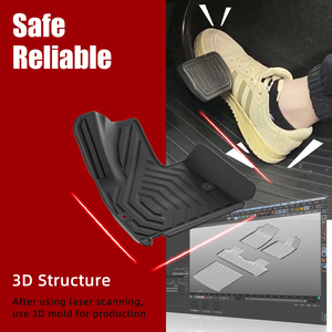 Tapis de sol de voiture de haute qualité de marque MIPI, TPE 3D, imperméables, anti-poussière, antidérapants, épaisseur 3,5 mm, ensemble complet de 3 pièces pour <span class=keywords><strong>AITO</strong></span> M5 2022-2024 - Product Image 3