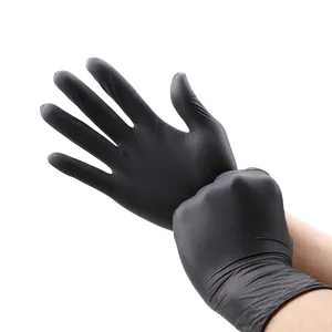 Xingyu-guantes de nitrilo desechables, de vinilo negro, sin polvo, PVC, venta al por mayor