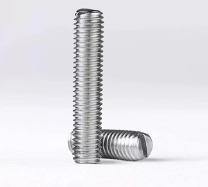 304 paslanmaz çelik tek yuvalı düz uçlu sabitleme vidası, oluklu başlı vida, makine vidası, üst vida - Product Image 6