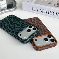 Étui de téléphone personnalisé en cuir de luxe antichoc, design tendance pour iPhone 17 16 15 14 13 Pro Max