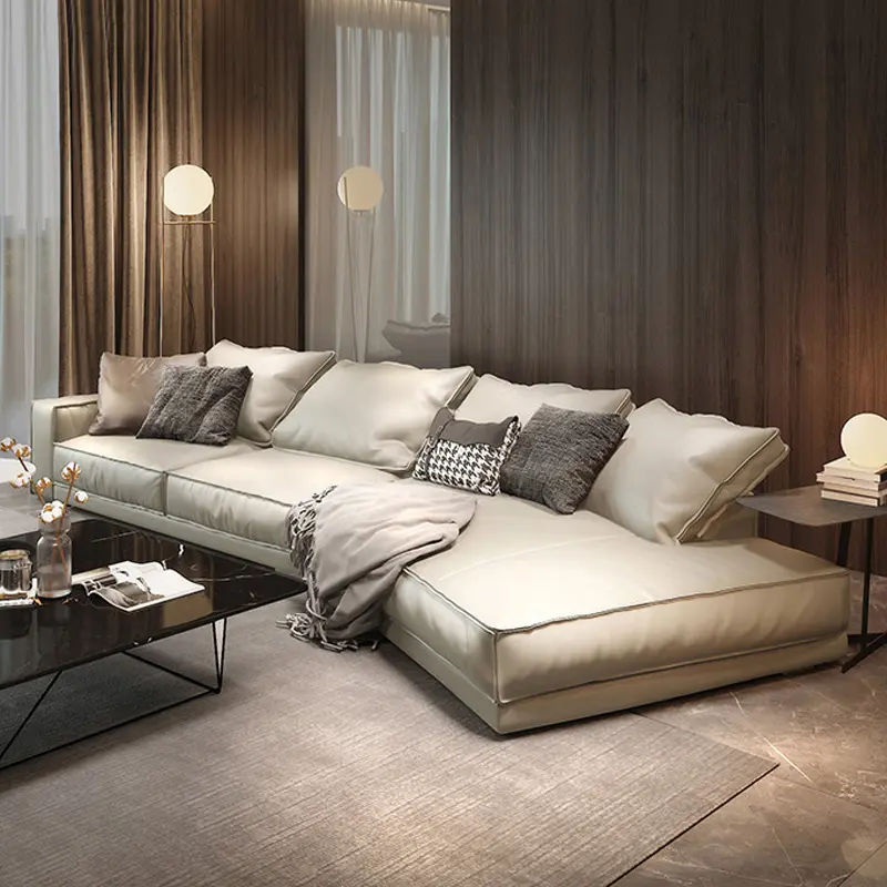 SF07 en Modern kanepe oturma odası mobilya rahat rahat Baxter meme kanepe beyaz kanepe