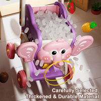 Chariot de courses à pousser pour enfants, jouet de découpe de fruits en plastique écologique, pour jeu d'imitation de supermarché