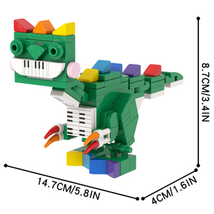 Poppy's Game Time MOC1611 MOC1612 Pianosaurus Yarnaby Giocattoli per Bambini Blocchi da Costruzione Educativi Fai-da-Te - Product Image 3