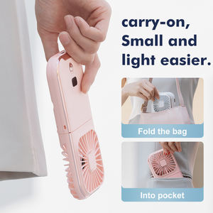 Trendy Outdoor Travel Neck Three Wholesale <b>Fan</b> Hand Held Mini <b>Fan</b> Hot Selling <b>Fan</b> - Product Image 1