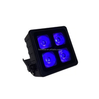 Projecteur LED PAR HONGDA 4*20W 6 1 RGBW haute luminosité, étanche IP65, en alliage d'aluminium, avec contrôle sans fil DMX512/WiFi/App, pour éclairage de scène