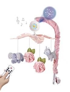 Móvil de Cuna <span class=keywords><strong>para</strong></span> Bebé FiveStar con Peluche de Animales, Función Giratoria, Móvil Musical Colgante con León y Elefante <span class=keywords><strong>para</strong></span> Bebés - Product Image 6