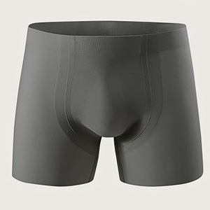 Calzoncillos bóxer sin costuras moldeados en 3D para hombre, de nailon con sensación de segunda piel, alta elasticidad, antibacterianos 10A, de color sólido. - Product Image 1