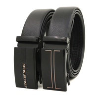 Mode Hommes Ceinture En Cuir PU Ceinture Automatique À Cliquet Boucle De Fer Moins Cher Prix Homme Ceintures