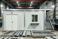 Unité modulaire préfabriquée isolée en kit pour bureau de chantier / poste de sécurité / entrepôt de chantier