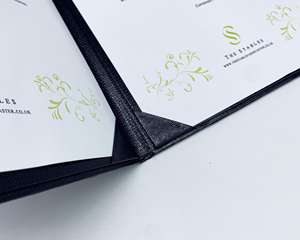 Carnet de menu de café en gros A5, couverture de menu en cuir, style carnet de menu pour restaurants et bars - Product Image 4