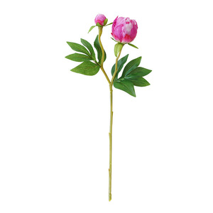 Vansi 2-Headed Peony <b>Artificial</b> <b>Flower</b> White Silk <b>Flower</b> For Home Decor Wedding Arrangements European Style - Product Image 5