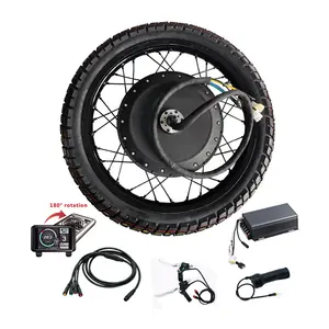 Powerful 110km/h high speed electric bike conversion kit 72V 5000w electric motorcycle QS 205 V3 hub motor wheel bicycle kit