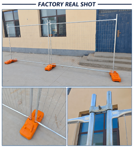 Panneaux de clôture temporaires en acier à emboîtement pour le contrôle des foules, poutres thermiques à déploiement rapide pour la gestion d'événements, modélisation 3D - Product Image 4