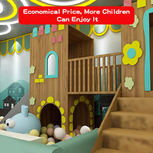 Toboggan commercial pour enfants HG, style bateau pirate, aire de jeux intérieure, animaux attrayants, thème jungle, blocs de labyrinthe souples, 1 an - Product Image 3