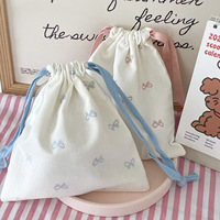 Sacs cadeaux en coton recyclé avec logo personnalisé, pochette de rangement pour chaussures, sacs à cordon en toile, sacs en organza avec nœud, sacs cadeaux en coton avec nœud