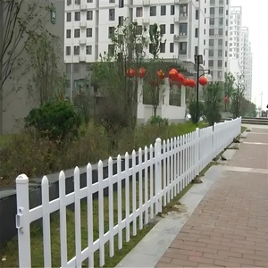 Cổ điển 6-foot Trắng PVC Vinyl vườn riêng tư hàng rào Panels dễ dàng PE khung sân an toàn 2m hàng rào 3D lưới mắt cáo cổng sản phẩm - Product Image 1