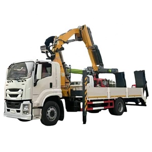 Grúas montadas en camión Isuzu Giga, grúa montada en camión con pluma de nudillos de 10 <span class=keywords><strong>toneladas</strong></span>, grúa montada con brazos hidráulicos plegables a la venta - Product Image 1