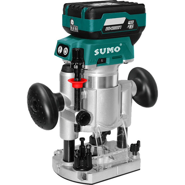 SUMO 18V 10000-30000RPM Cordless Electric Trimmer Woodworking Engraving Slotting Trimming Milling Machine Wood Router