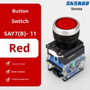 SHSNAO LA38/39-11 10A พลาสติก ABS 440V สวิตช์หัวแบนรีเซ็ตตัวเองสำหรับเครื่องใช้ในบ้านอุตสาหกรรม - Product Image 2