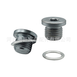 น็อตถอดถังน้ำมันพร้อมแหวนรองเหล็ก สำหรับรถยนต์ Volkswagen Audi Skoda Porsche รุ่น N91167901 N0160276 N0138157 - Product Image 1