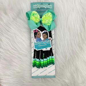 LIY Hair – Nouveauté : Tresses synthétiques scintillantes effet laser pour petites filles, avec perles, pour queue de cheval torsadée - Product Image 6