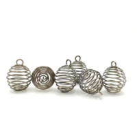 HuifengLantern printemps spirale perle Cages pendentifs argent or Bronze Gunmetal couleur alliage pour collier bijoux bricolage trouver des breloques