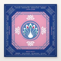 Mahjong américain, 160 tuiles en acrylique marbré, tapis de jeu antidérapant bleu paon pour 4 joueurs, soirée de jeu en club, prêt à être expédié