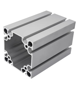 Perfil de Aluminio Industrial Plateado con Ranura en T 100*100, Venta Caliente 2026, para Estructuras de Líneas de Proceso y Líneas de Ensamblaje - Product Image 2