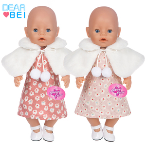 Abito in peluche Dearbei per bambole, vari stili, accessori per vestiti per bambole americane, modello Q-100-Q-109, design adorabile - Product Image 3