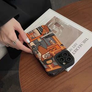 Phim Hoạt Hình Phổ Biến Cà Phê Người Đàn Ông In Ấn Mềm TPU Da Điện Thoại Di Động Bìa Trường Hợp Đối Với <span class=keywords><strong>iPhone</strong></span> 8 X XR XS 11 12 13 14 15 16 17 Pro Max - Product Image 4