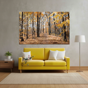 Autumn Forest Printed Canvas: Elegant Flat Artwork for Home Decor,<b>WRAPPED</b> CANVAS - Product Image 3