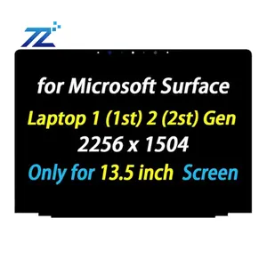 Microsoft Surface Laptop için 13.5 inç dokunmatik ekran orijinal dizüstü lcd ekran kabuk olmadan 1/2 tam meclisi